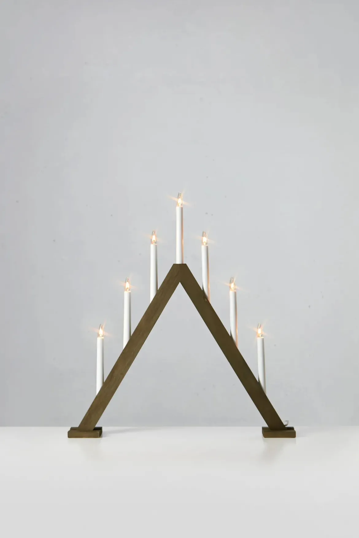 Ariele Adventljusstake Mörkbrun 62 cm