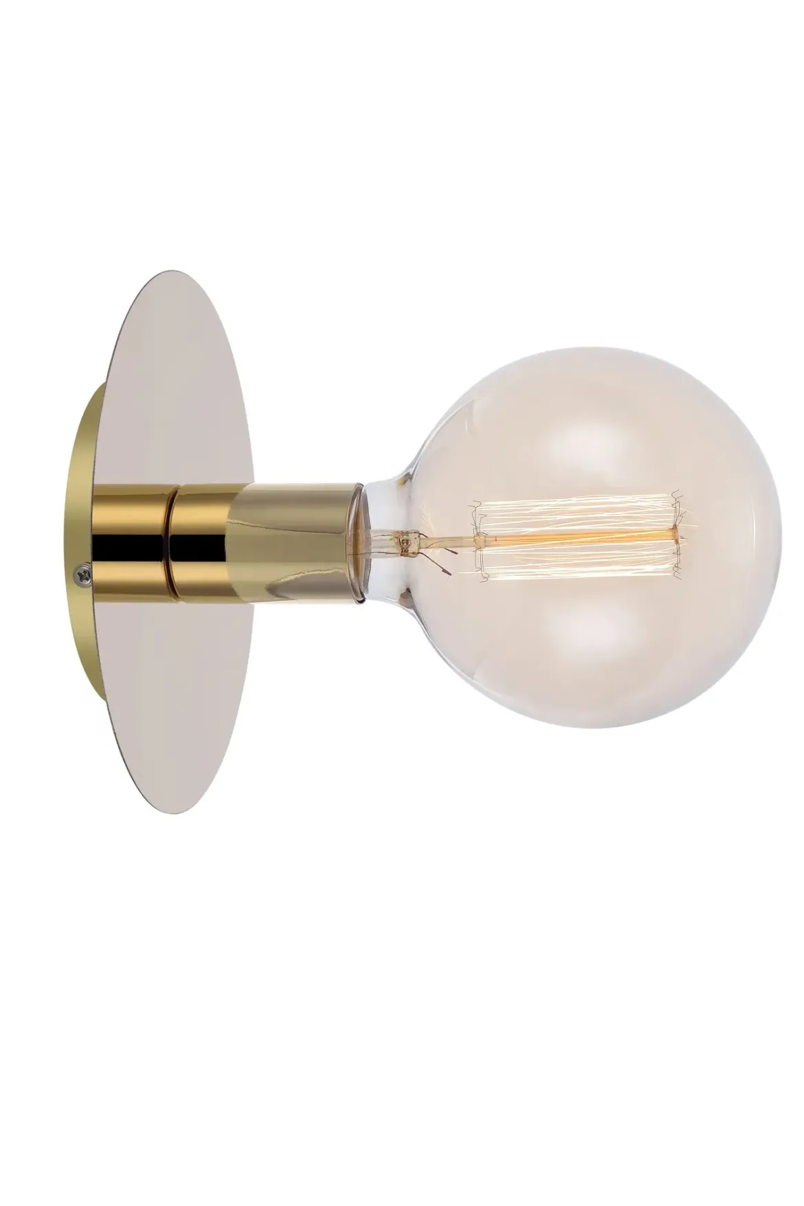 Disc Vägglampa/Taklampa Mässing