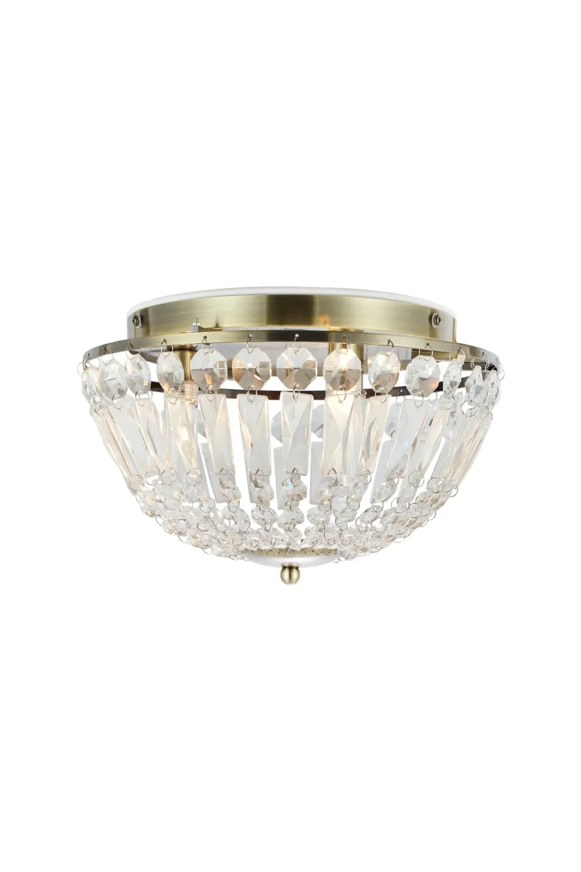 Estelle Kristallplafond Mässing