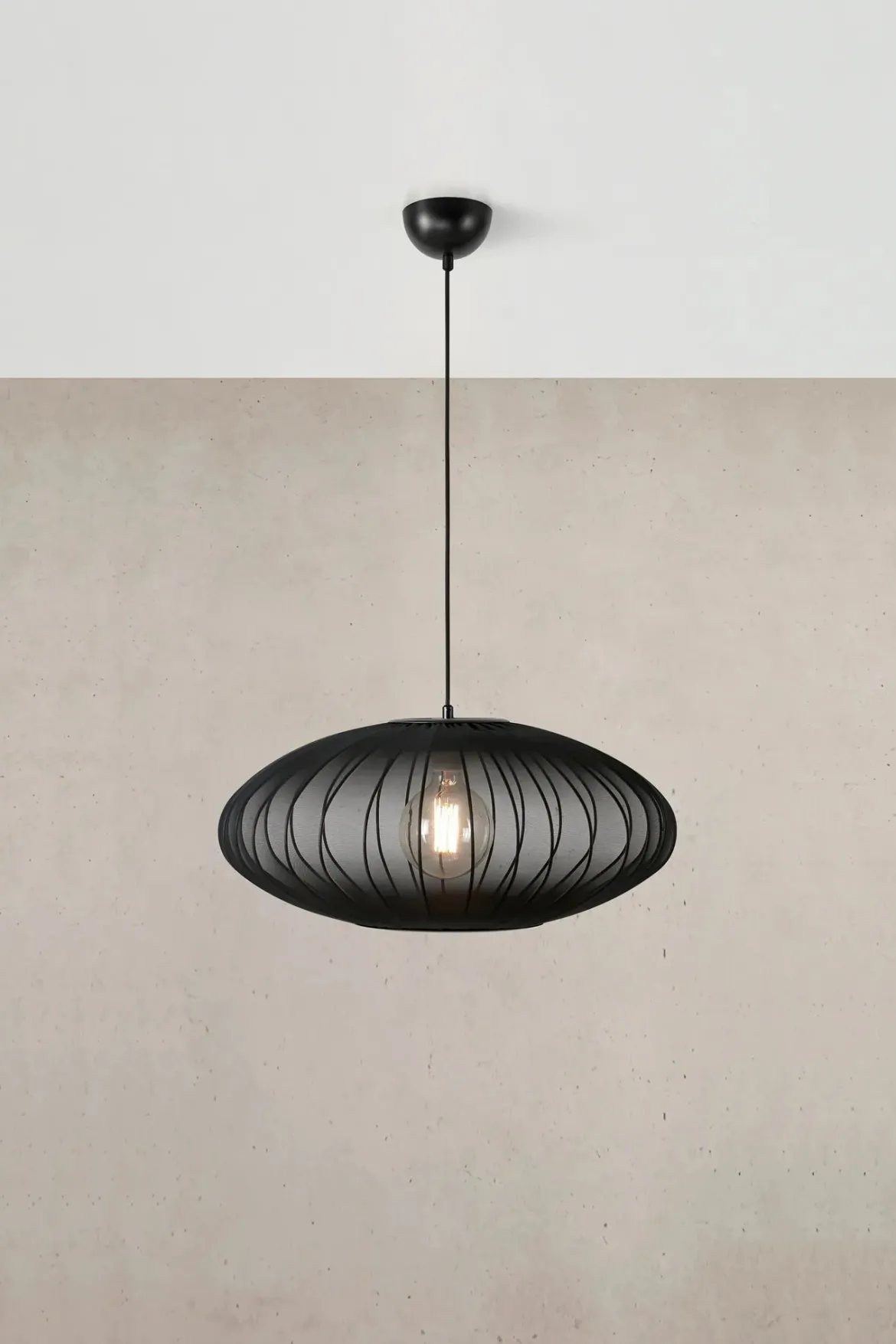 Florence Taklampa Svart 60 cm
