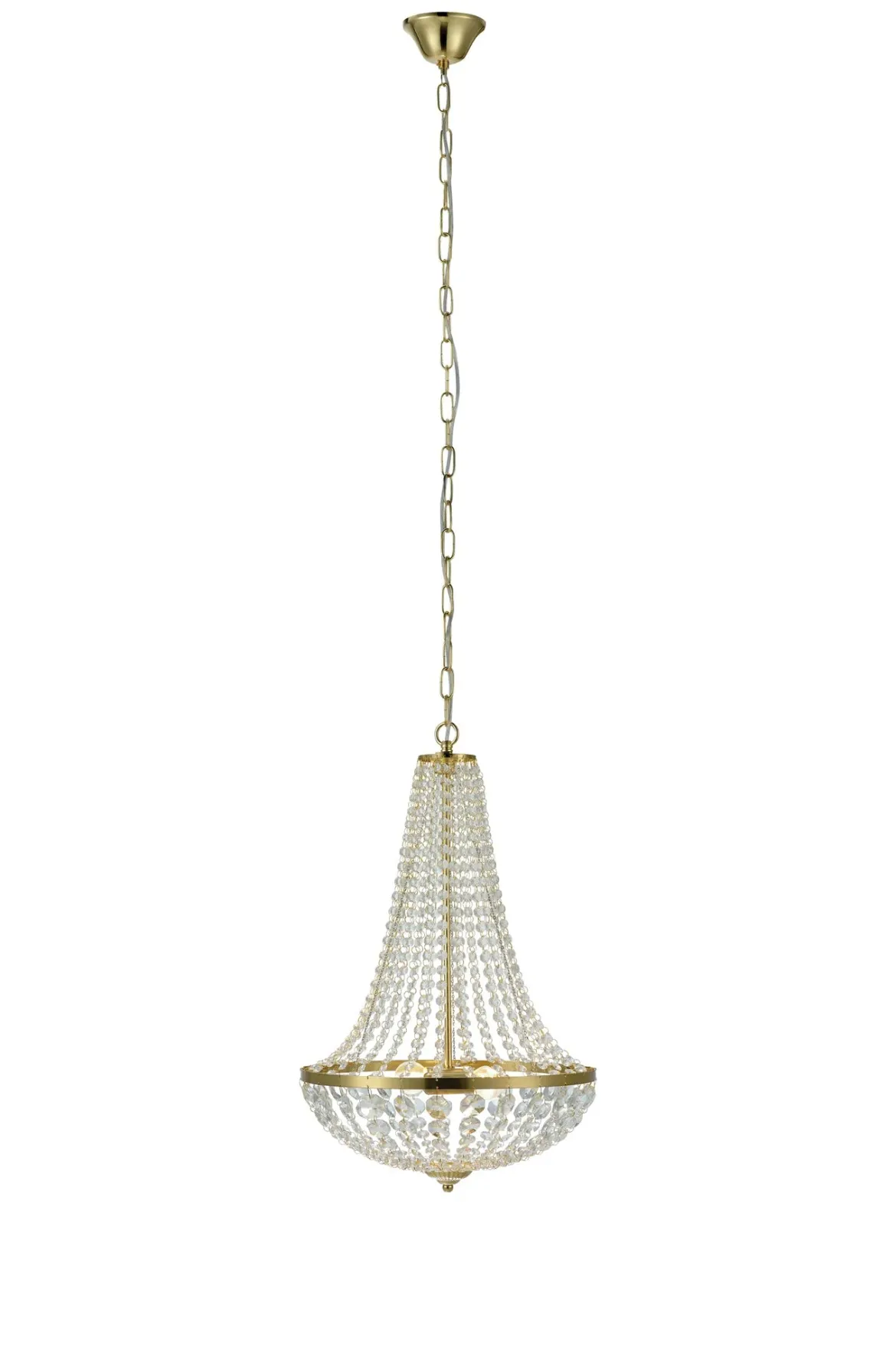 Gränsö Kristallkrona Mässing 40 cm