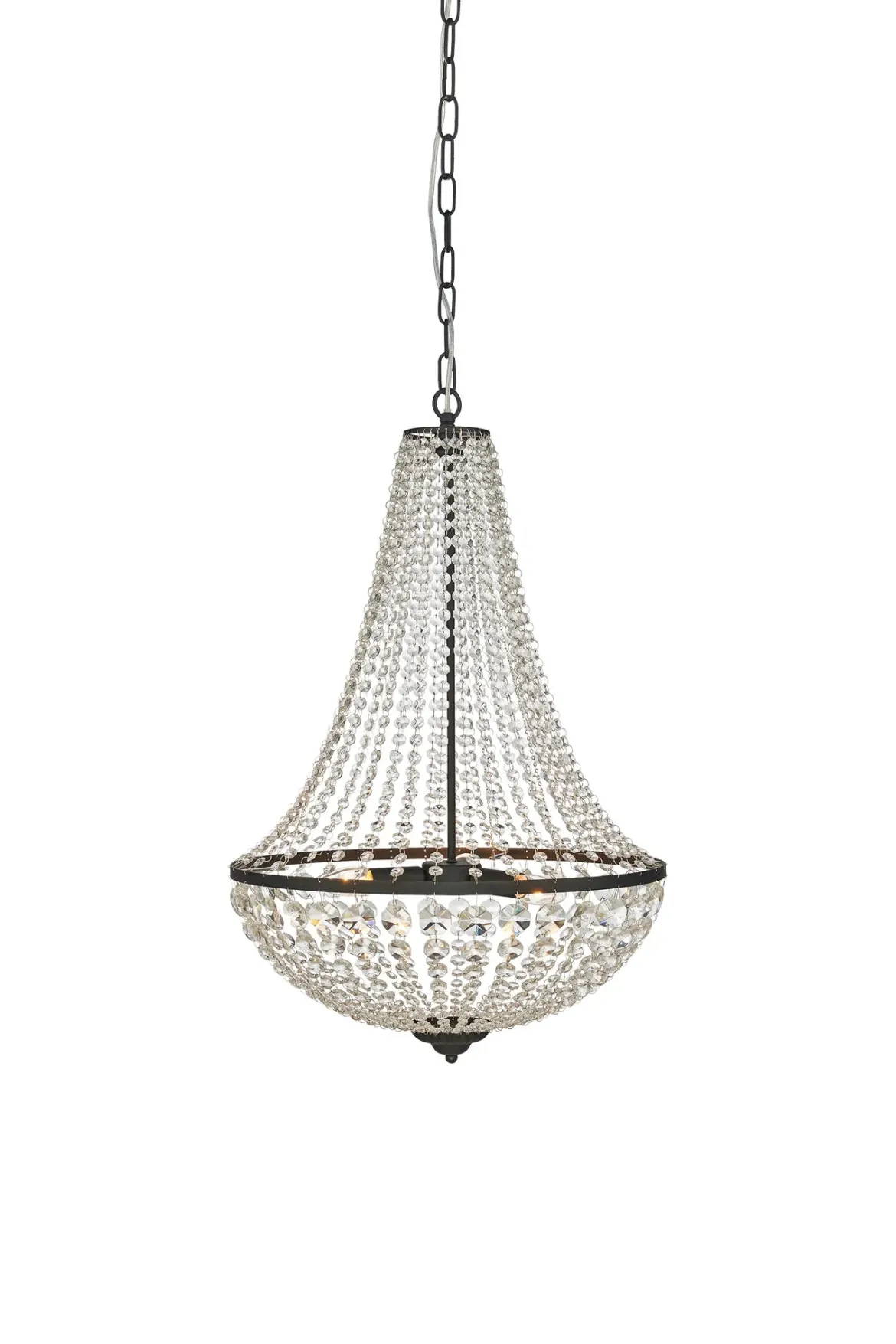 Gränsö Kristallkrona Svart 50 cm