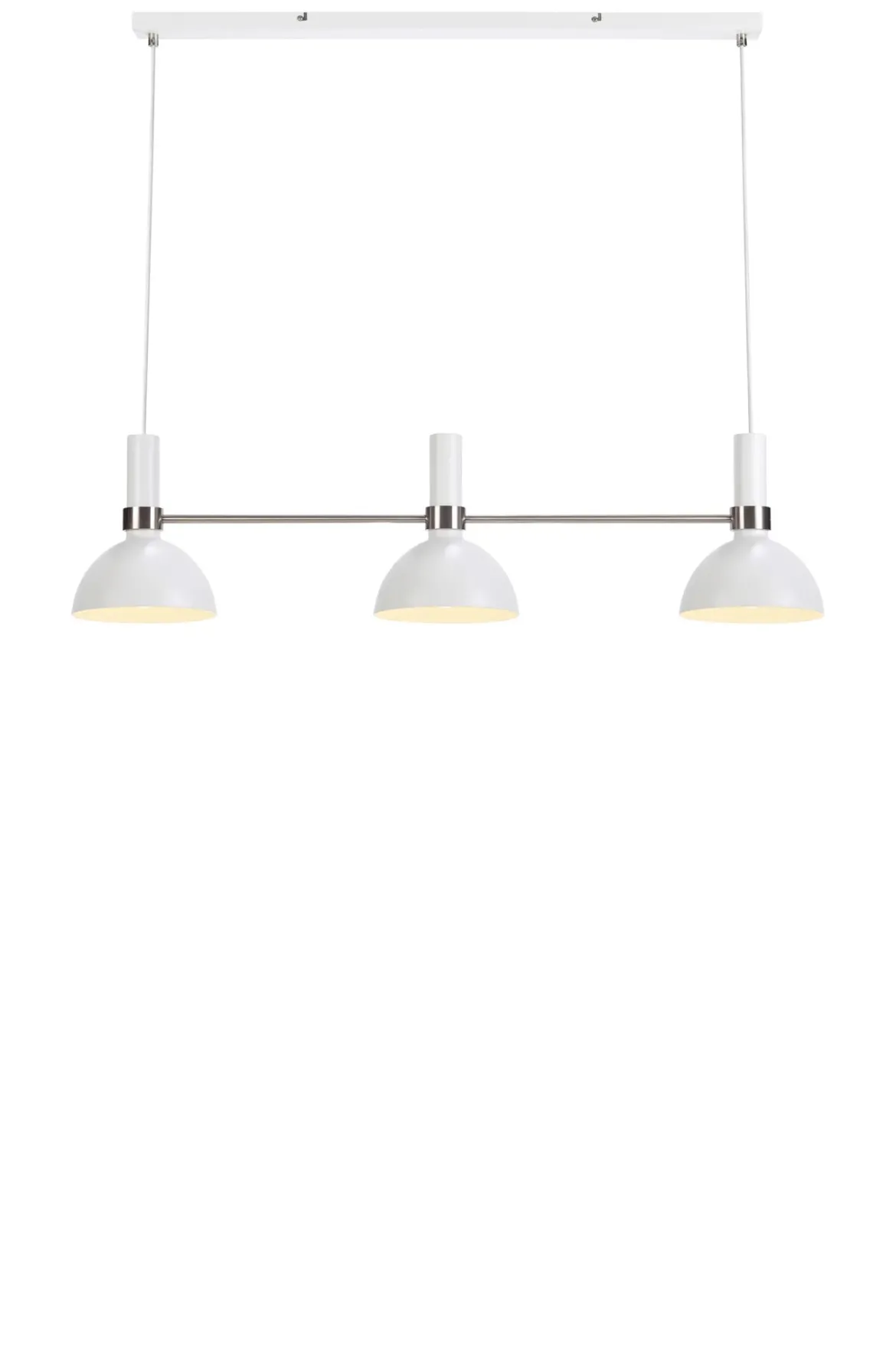 Larry Taklampa Vit/Krom Rak