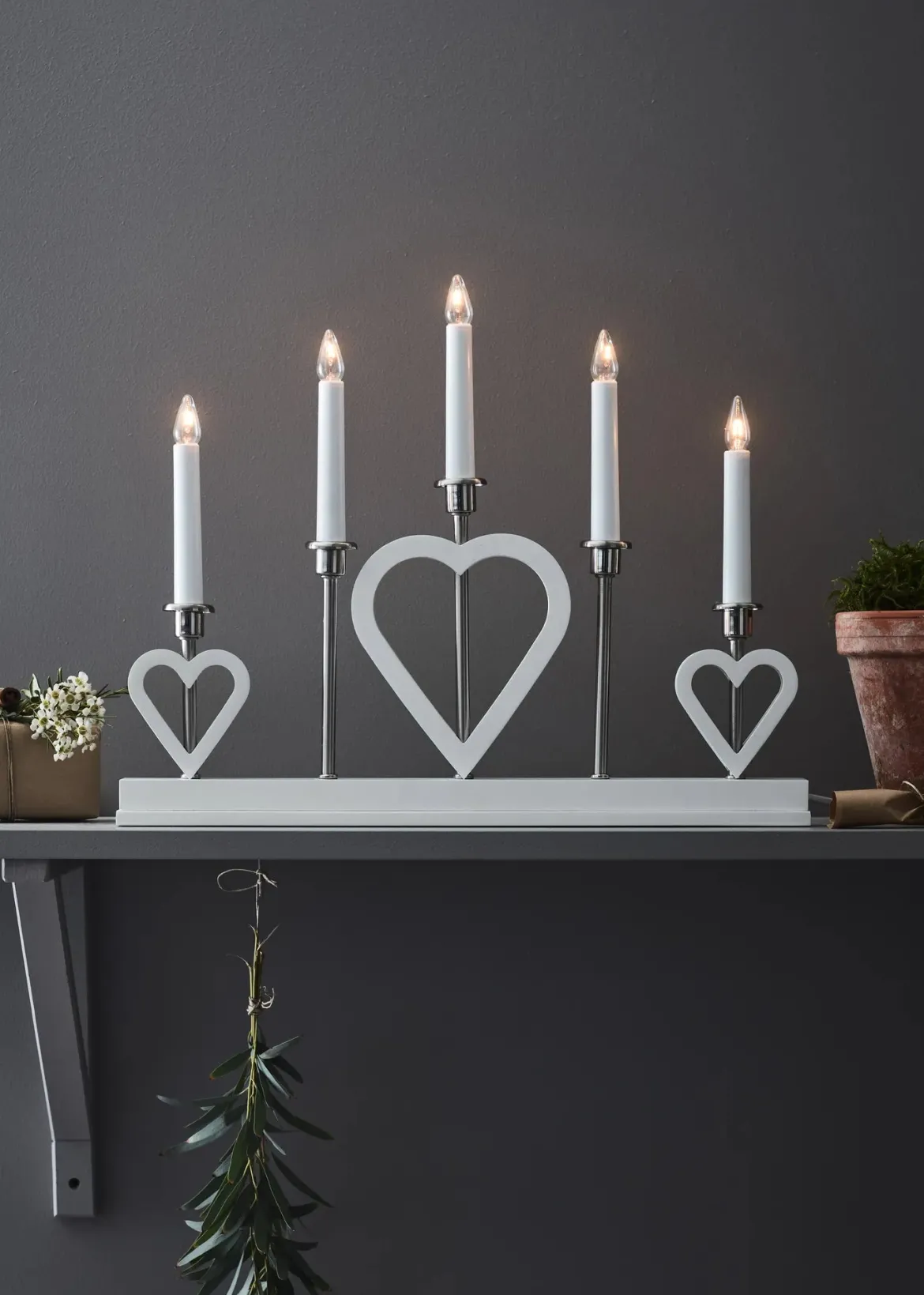 Melissa Adventsljusstake Vit