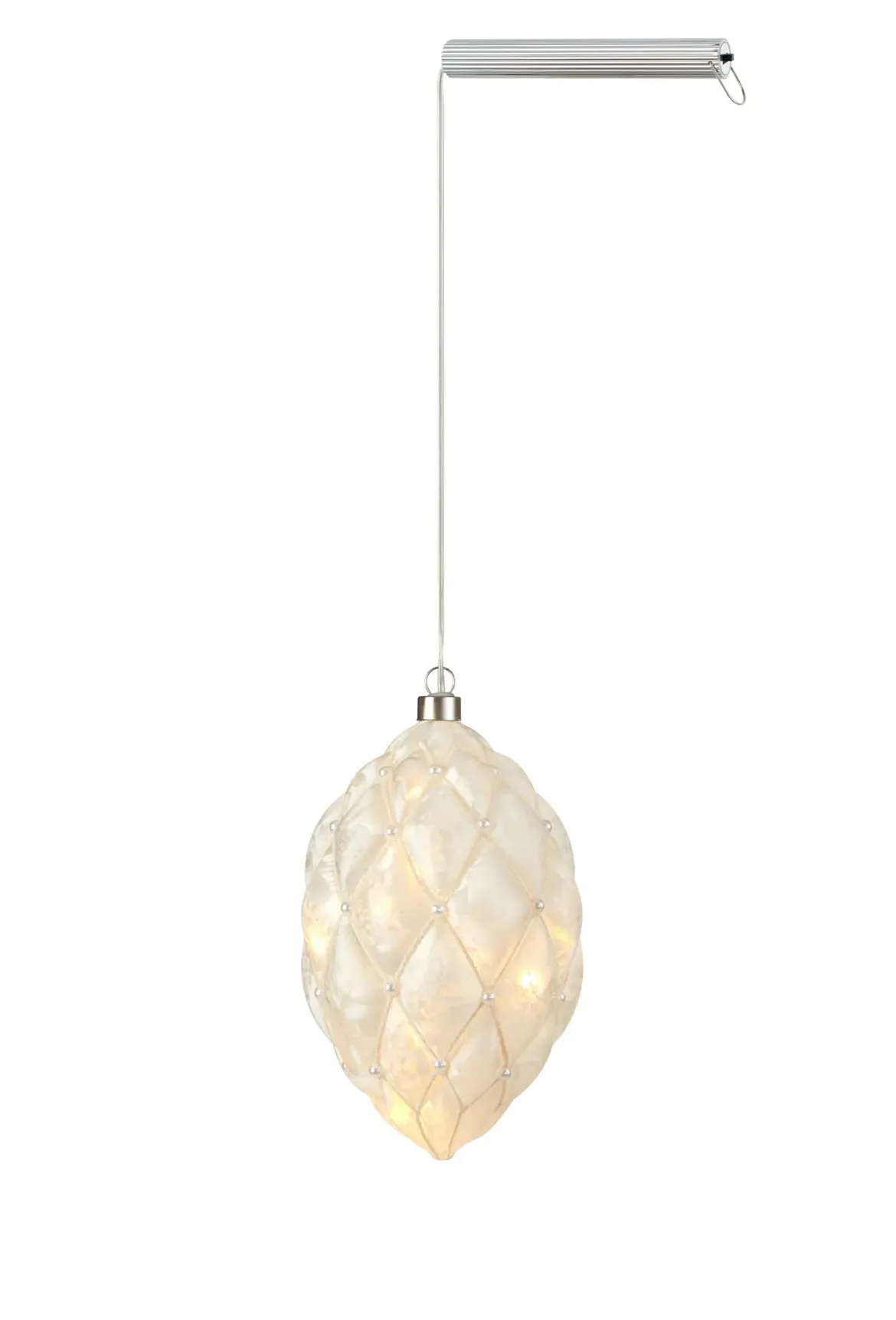 Pearl Ljuskula Vit 12 cm