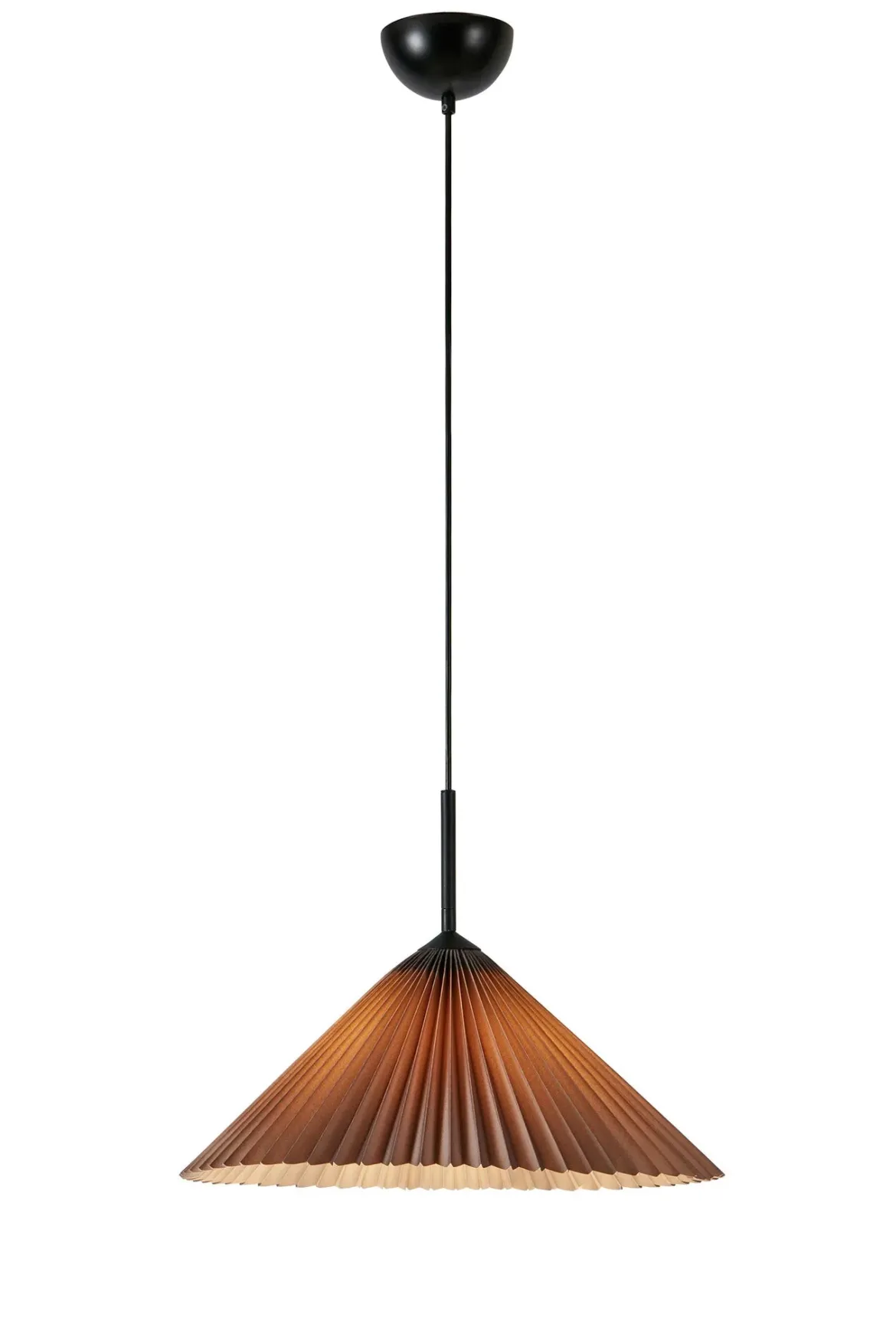 Plisado Taklampa Grå 50 cm